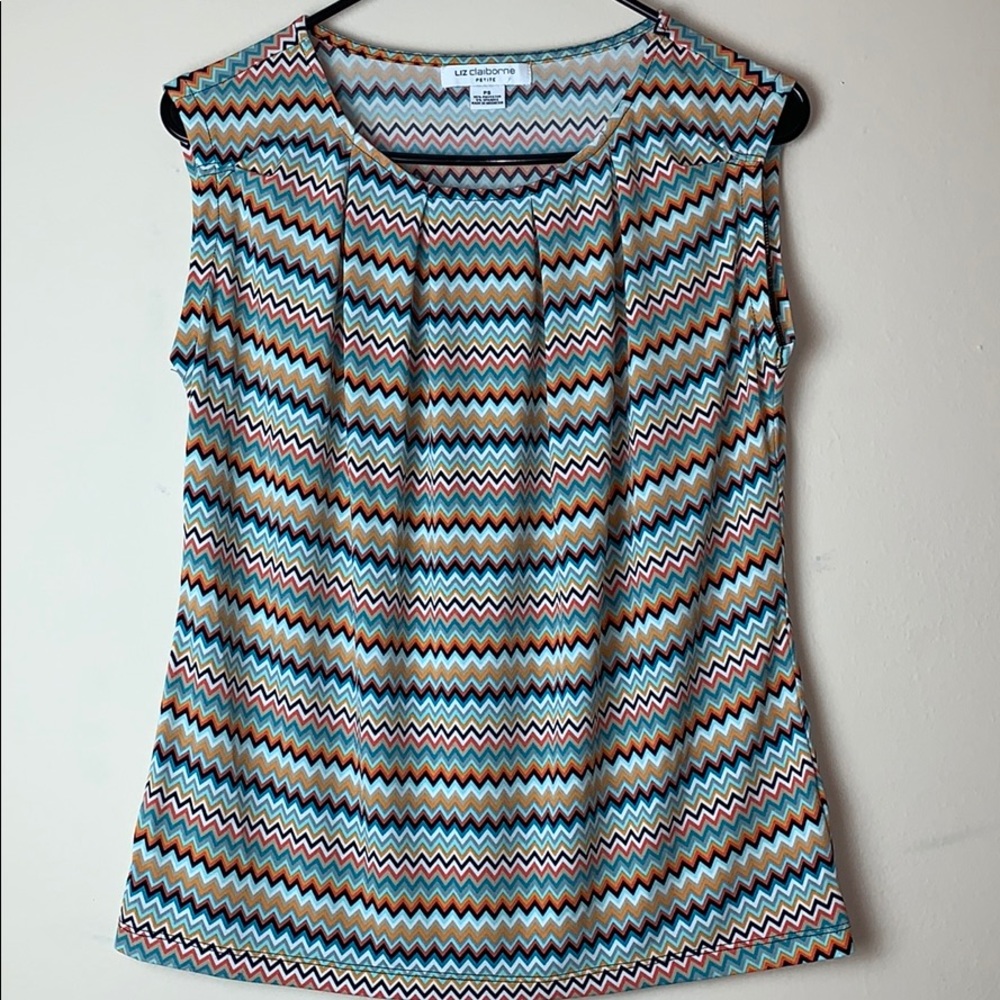 Liz Claiborne Chevron Top